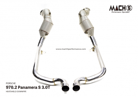 Porsche Panamera 970.2 3.0T 2013-2016 Downpipes - Mach5 - official product photo 1 Porsche Panamera 970.2 3.0T 2013-2016 Downpipes - Mach5 official product photo 1