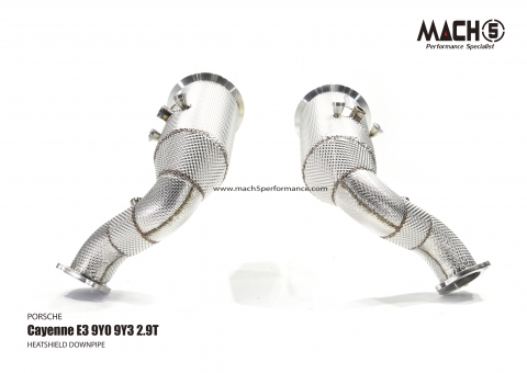 Porsche E3 Cayenne S 9Y0/9Y3 2.9T 2018-2025 Downpipes - Mach5 official product photo 3