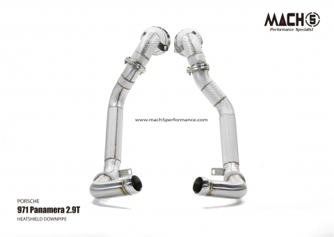 Porsche Panamera 971 2.9T EA839 2016-2023 Downpipes - Mach5 official product photo 3