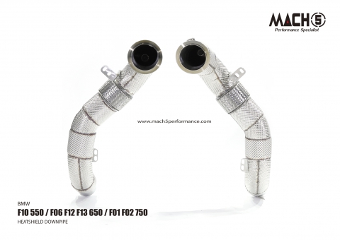 BMW F06/F12/F13 650 4.0T/4.4T 2012-2018 Downpipes - Mach5 official product photo 3