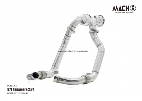 Porsche Panamera 971 2.9T EA839 2016-2023 Downpipes - Mach5 official product photo 2