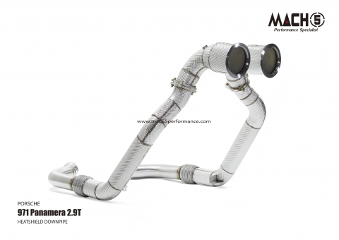 Porsche Panamera 971 2.9T EA839 2016-2023 Downpipes - Mach5 - official product photo 1 Porsche Panamera 971 2.9T EA839 2016-2023 Downpipes - Mach5 official product photo 1