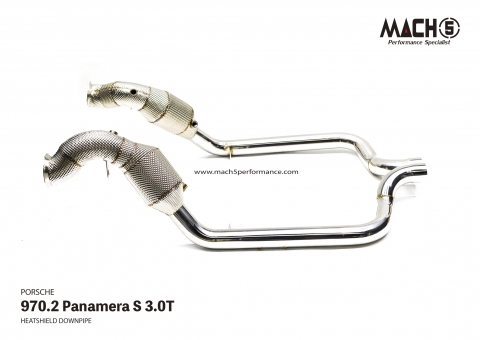 Porsche Panamera 970.2 3.0T 2013-2016 Downpipes - Mach5 official product photo 3