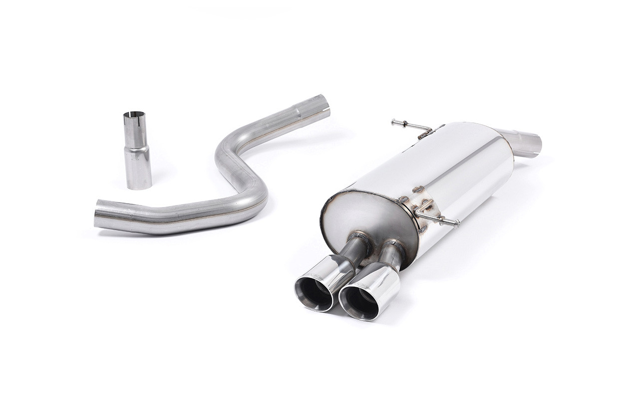 Milltek Ford Fiesta Mk7 Duratec & Zetec-S - Front Pipe-Back System with Twin 80mm GT80 Trims (For OE Downpipe and Cat) - official product photo 1 Milltek Ford Fiesta Mk7 Duratec & Zetec-S - Front Pipe-Back System with Twin 80mm GT80 Trims (For OE Downpipe and Cat) official product photo 1