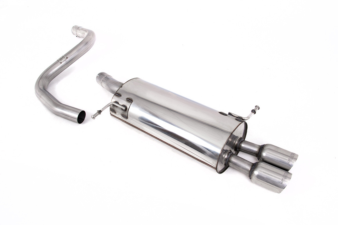 Milltek Ford Fiesta Mk7 Duratec & Zetec-S - Front Pipe-Back System with Twin 80mm GT80 Trims (For Milltek Cat/Cat-Delete) - official product photo 1 Milltek Ford Fiesta Mk7 Duratec & Zetec-S - Front Pipe-Back System with Twin 80mm GT80 Trims (For Milltek Cat/Cat-Delete) official product photo 1