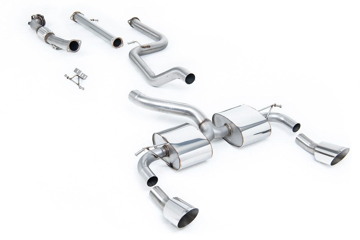 Milltek Ford Focus Mk2 RS - Non-Resonated Turbo-Back Exhaust System with Catalyst Delete - official product photo 1 Milltek Ford Focus Mk2 RS - Non-Resonated Turbo-Back Exhaust System with Catalyst Delete official product photo 1