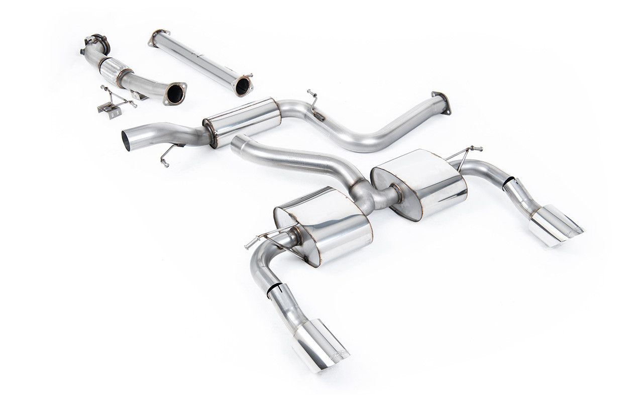Milltek Ford Focus Mk2 RS - Resonated Turbo-Back Exhaust System with Catalyst Delete - official product photo 1 Milltek Ford Focus Mk2 RS - Resonated Turbo-Back Exhaust System with Catalyst Delete official product photo 1