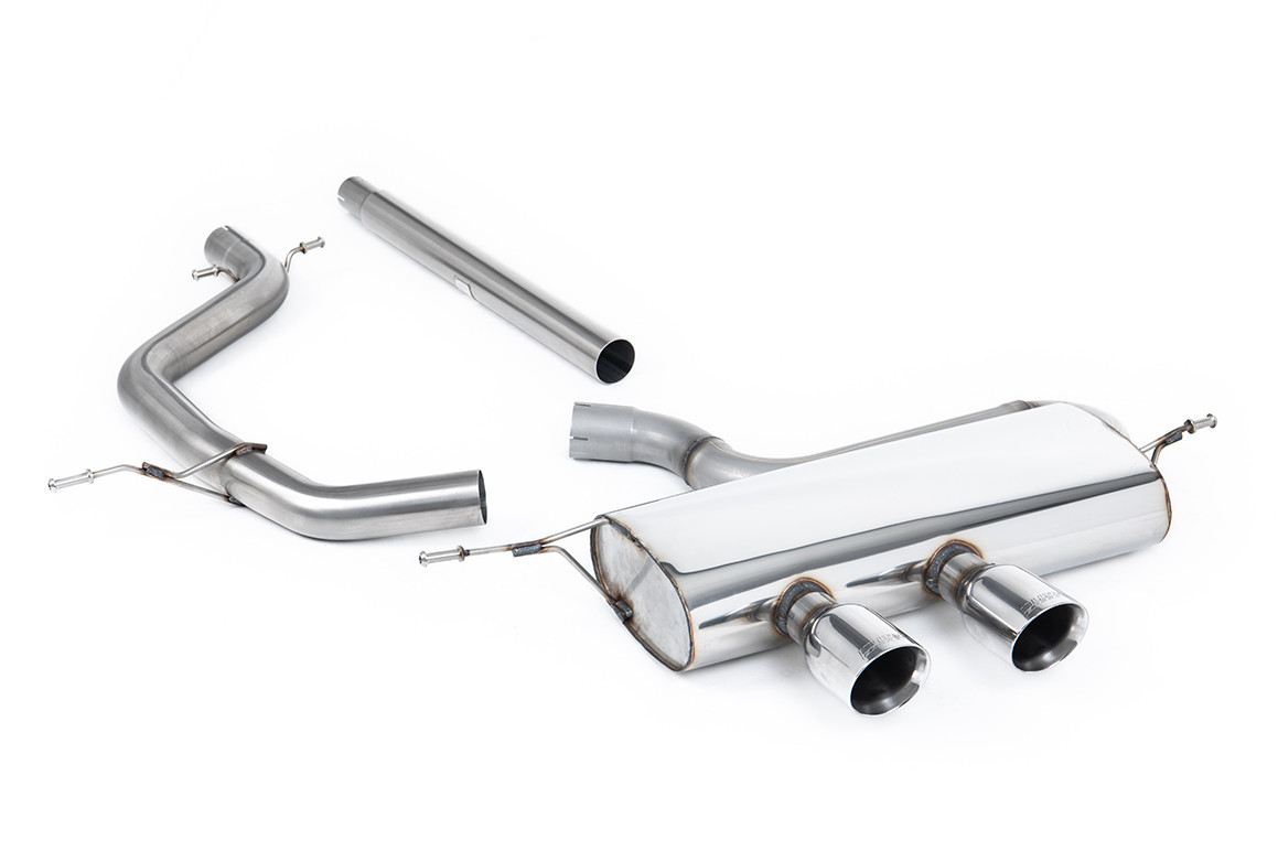 Milltek Volkswagen Golf Mk5 2.0 TDI 140PS - Non-Resonated (Louder) Cat-Back Exhaust System with Dual GT100 Trims (For R32 Valance) - official product photo 1 Milltek Volkswagen Golf Mk5 2.0 TDI 140PS - Non-Resonated (Louder) Cat-Back Exhaust System with Dual GT100 Trims (For R32 Valance) official product photo 1
