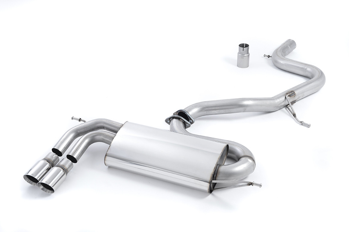 Milltek Audi A3/Golf GTI Mk5 2.0T - Non-Resonated (Louder) Cat-Back Exhaust System with Smaller Volume Rear Silencer & Polished Trims - official product photo 1 Milltek Audi A3/Golf GTI Mk5 2.0T - Non-Resonated (Louder) Cat-Back Exhaust System with Smaller Volume Rear Silencer & Polished Trims official product photo 1