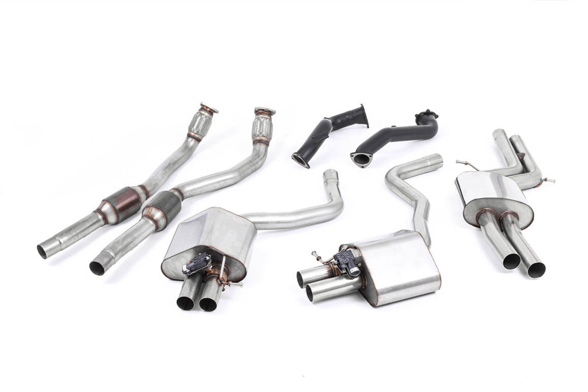 Milltek Audi RS6/RS7 C7 - Road+ Complete Exhaust System - Uses OE Tips - official product photo 1 Milltek Audi RS6/RS7 C7 - Road+ Complete Exhaust System - Uses OE Tips official product photo 1