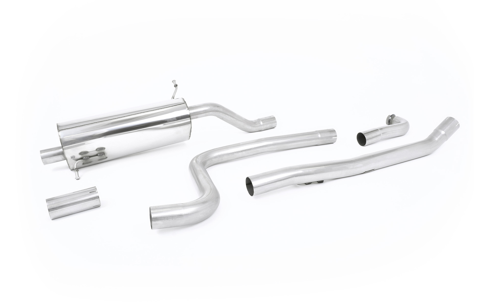 Milltek Ford Fiesta Mk8 1.0T ST Line (Non GPF Models) - Road+ Cat-Back Exhaust System Milltek Ford Fiesta Mk8 1.0T ST Line (Non GPF Models) - Road+ Cat-Back Exhaust System - exact Milltek product image