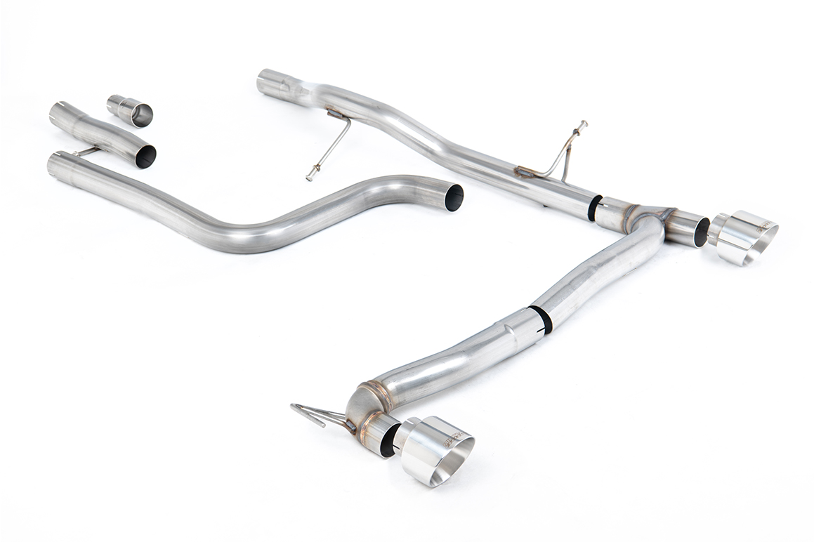 Milltek Ford Fiesta Mk8 1.0T ST Line (GPF Models) Dual Outlets - Non-Resonated (Louder) GPF/OPF-Back Exhaust System Milltek Ford Fiesta Mk8 1.0T ST Line (GPF Models) Dual Outlets - Non-Resonated (Louder) GPF/OPF-Back Exhaust System - exact Milltek product image