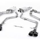 Milltek Audi S4 V6/S5 3.0 B8.5 Sportback - Resonated (Quieter) Cat-Back Race Exhaust System with Quad Outlet official product photo 1