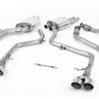 Milltek Audi S4 V6/S5 3.0 B8.5 Sportback - Resonated (Quieter) Cat-Back Race Exhaust System with Quad Outlet official product photo 2