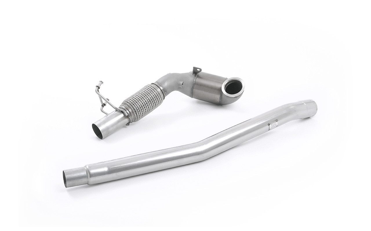 Milltek Audi TTS Mk3 Non GPF models - Stainless Steel Cast Downpipe with Race Cat official product photo 2