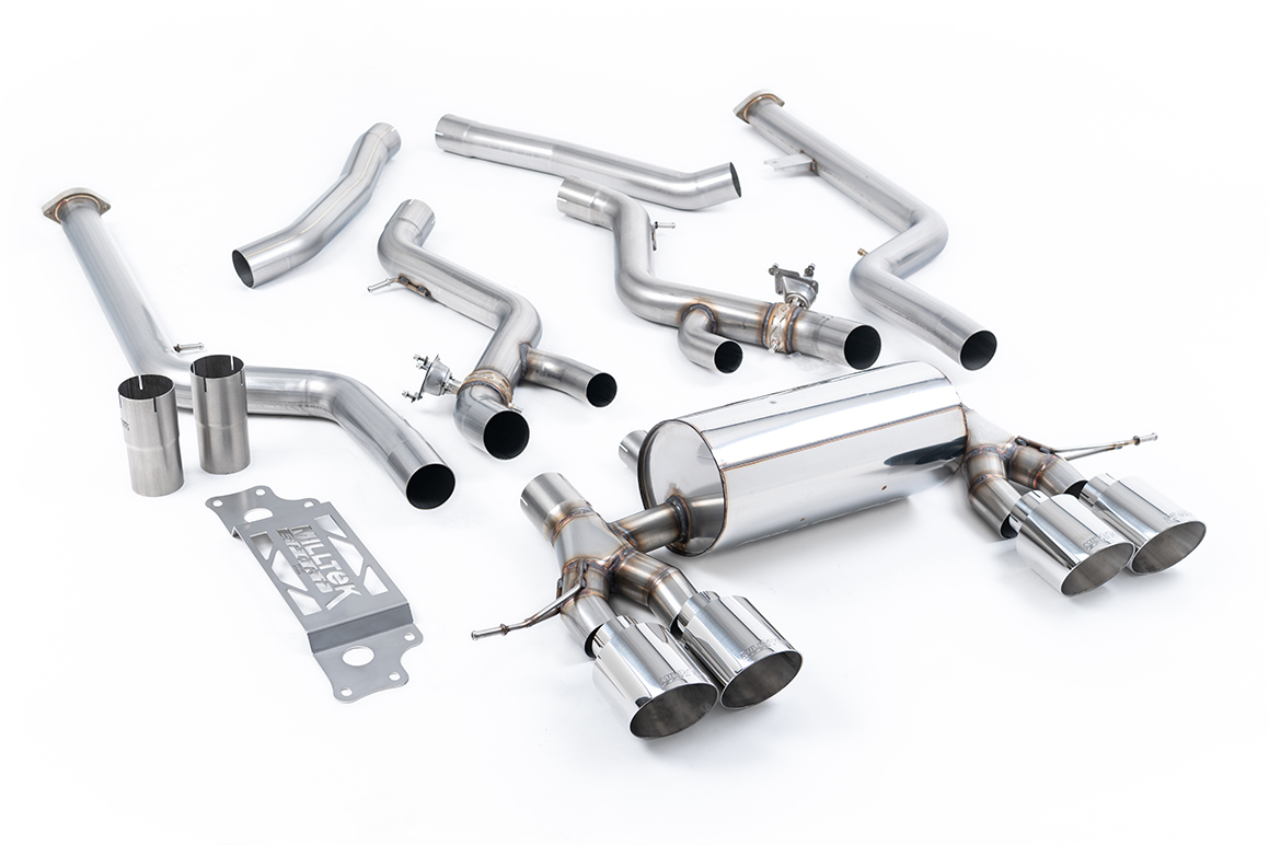 Milltek BMW G87 M2 - Non-Resonated (Loudest) Cat-Back Exhaust System Milltek BMW G87 M2 - Non-Resonated (Loudest) Cat-Back Exhaust System - exact Milltek product image
