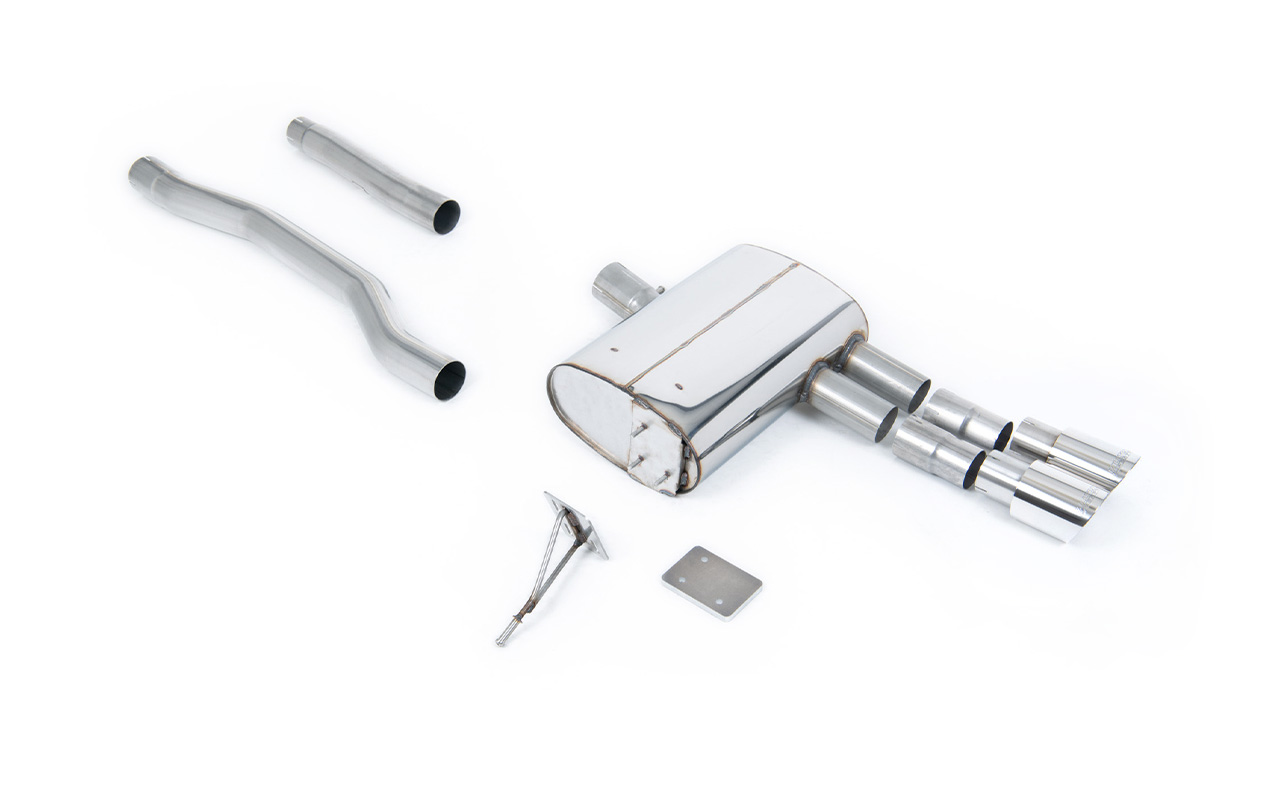 Milltek Mini Cooper S F55 (LCI Only) - GPF/OPF-Back Exhaust System Milltek Mini Cooper S F55 (LCI Only) - GPF/OPF-Back Exhaust System - exact Milltek product image