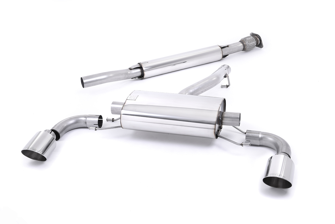 Milltek Toyota GT86/Subaru BRZ - Resonated (Quieter) Secondary Cat-Back Exhaust System Milltek Toyota GT86/Subaru BRZ - Resonated (Quieter) Secondary Cat-Back Exhaust System - exact Milltek product image