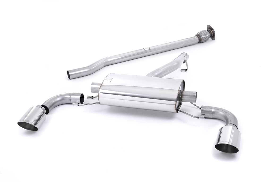 Milltek Toyota GR86 - Non-Resonated (Louder) Cat-Back Exhaust System Milltek Toyota GR86 - Non-Resonated (Louder) Cat-Back Exhaust System - exact Milltek product image