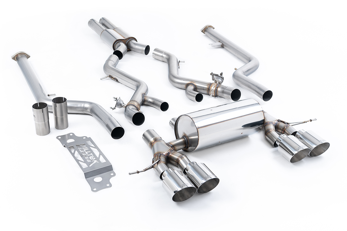 Milltek BMW G87 M2 - Resonated Cat-Back Exhaust System Milltek BMW G87 M2 - Resonated Cat-Back Exhaust System - exact Milltek product image
