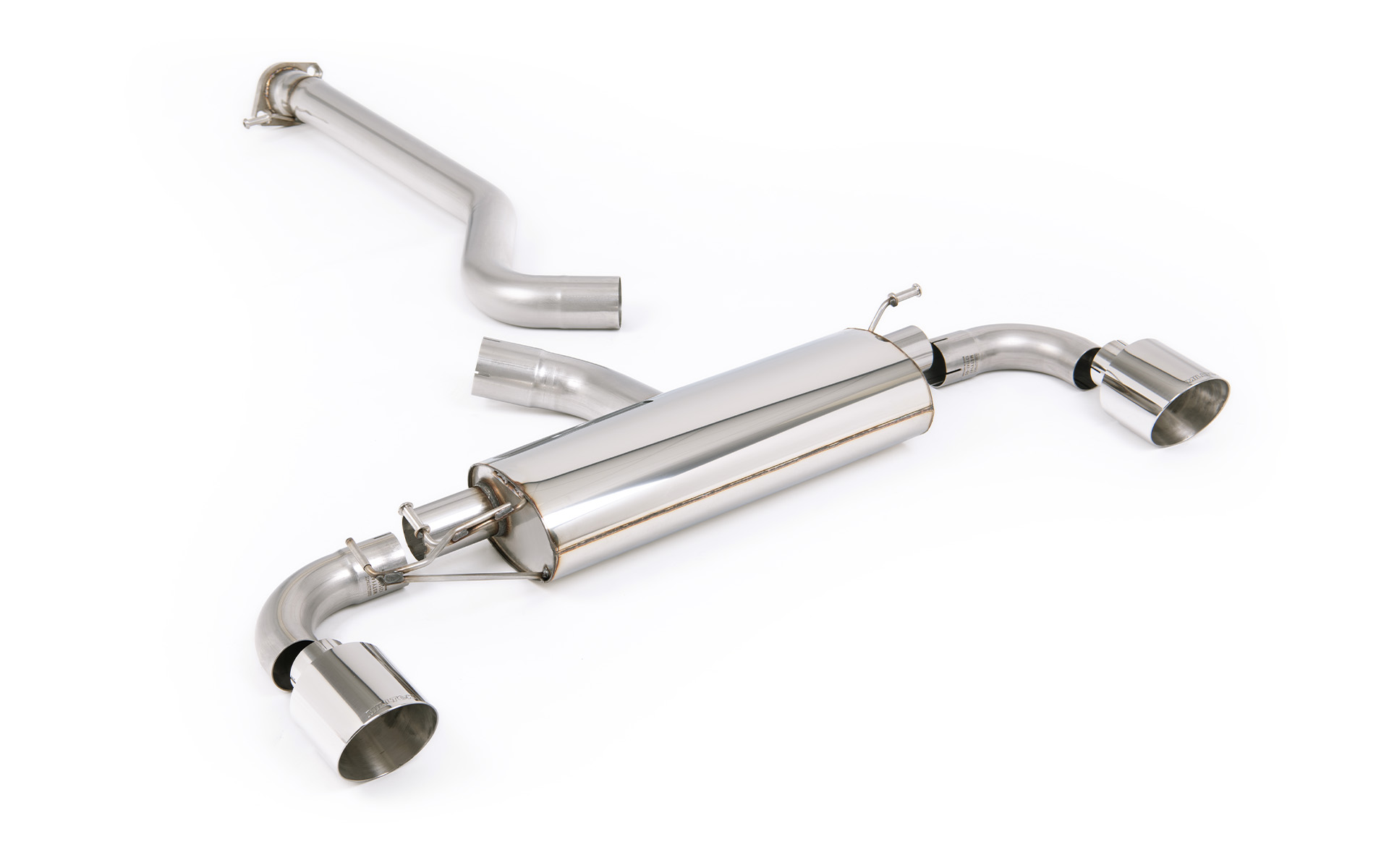 Milltek Toyota GR Yaris (Gen 2) - Non-Resonated (Louder) OPF/GPF-Back Exhaust System Milltek Toyota GR Yaris (Gen 2) - Non-Resonated (Louder) OPF/GPF-Back Exhaust System - exact Milltek product image