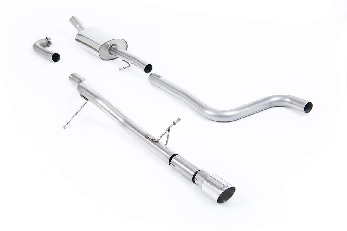 Milltek Ford Fiesta Mk8 1.0T ST Line (Non GPF Models) - Non-Resonated (Louder) Cat-Back Exhaust System Milltek Ford Fiesta Mk8 1.0T ST Line (Non GPF Models) - Non-Resonated (Louder) Cat-Back Exhaust System - exact Milltek product image