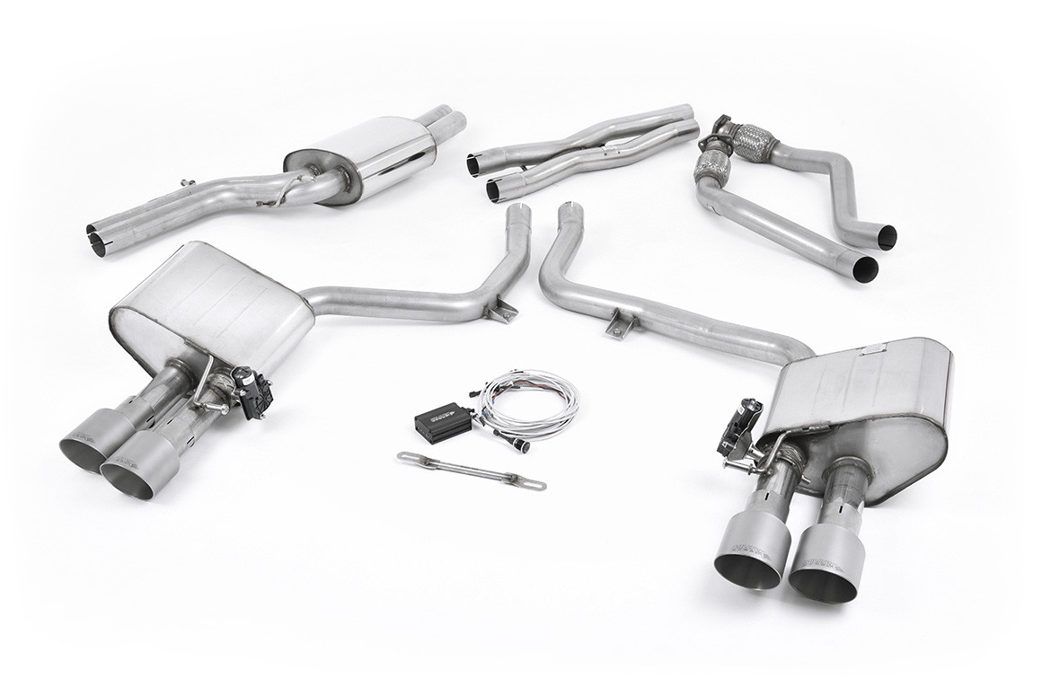 Milltek Audi S4 V6/S5 3.0 B8.5 - Valved & Resonated (Quieter) Cat-Back Exhaust System official product photo 3