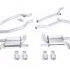 Milltek Porsche Cayenne 958 Turbo V8 (Pre-Facelift) - Non-Resonated (Louder) Cat-Back Exhaust System official product photo 2