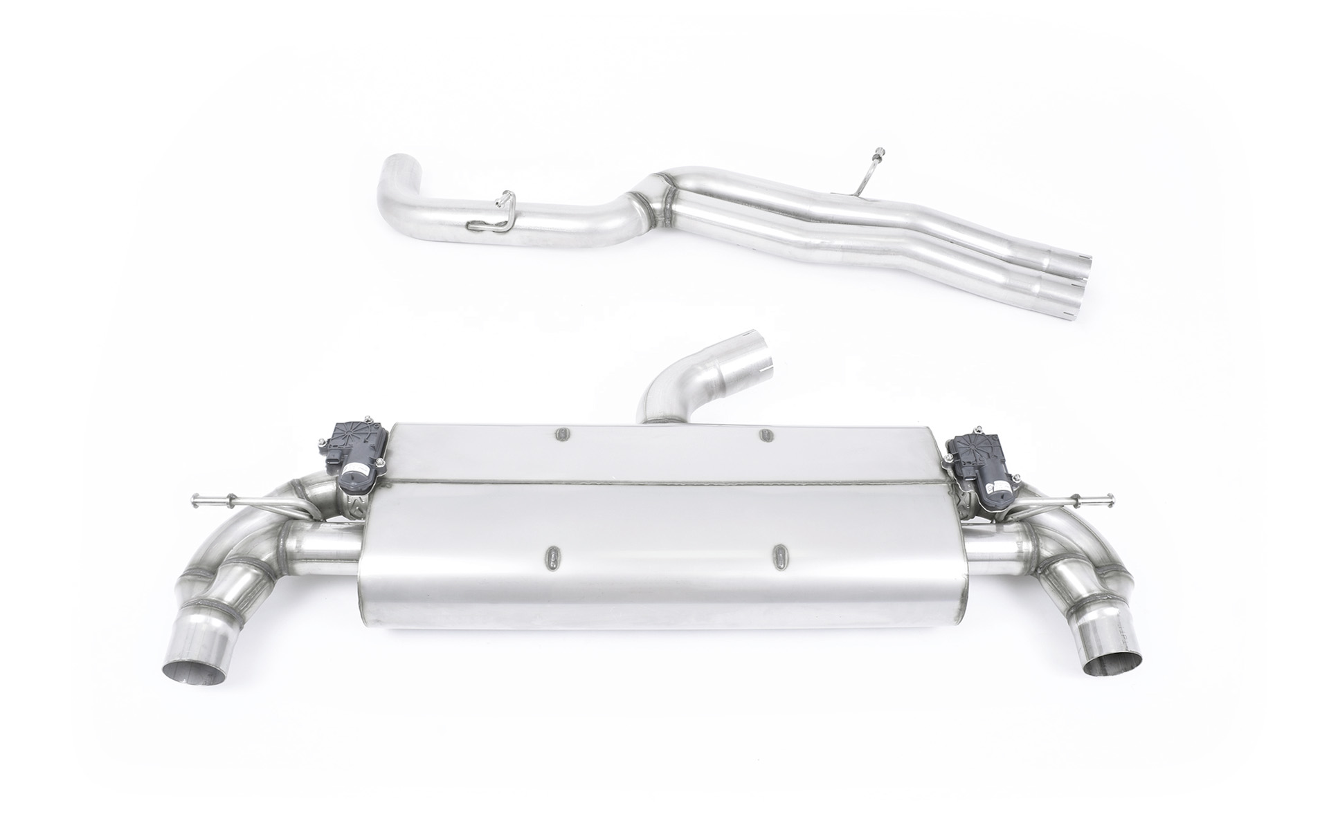 Milltek Audi TTRS Mk3 Quattro - Non-Resonated (Louder) Cat-Back Exhaust System Milltek Audi TTRS Mk3 Quattro - Non-Resonated (Louder) Cat-Back Exhaust System - exact Milltek product image