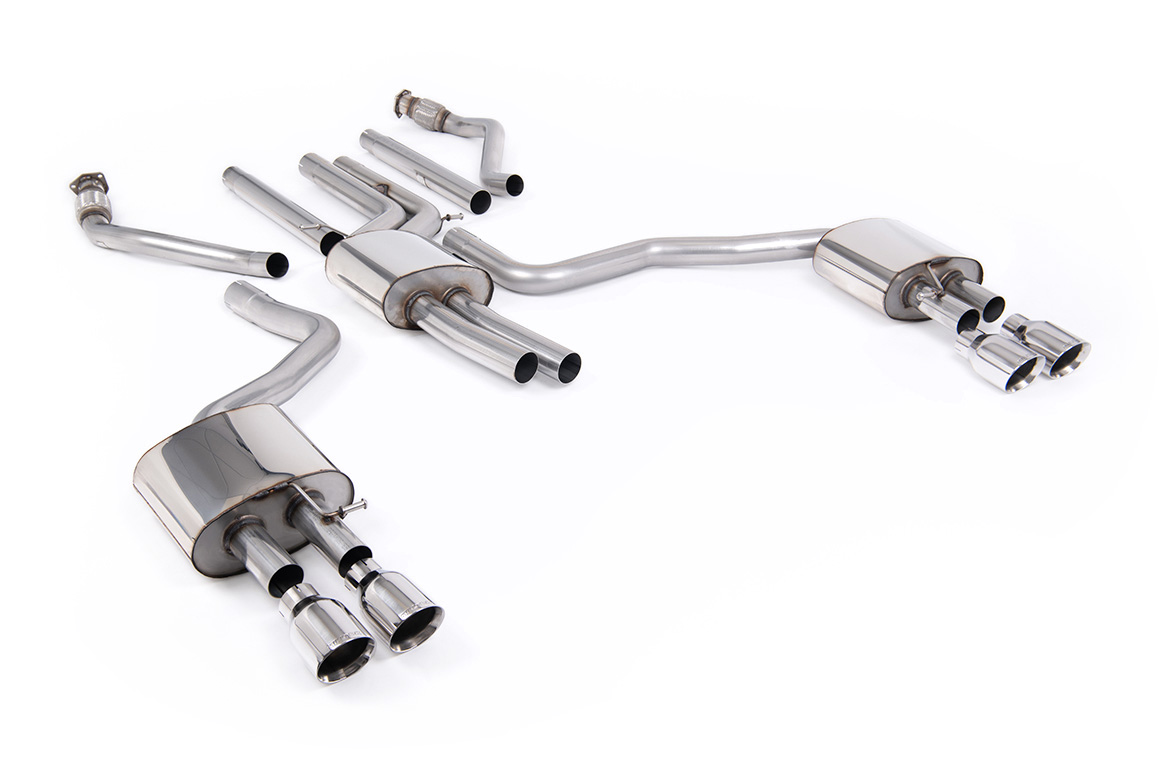 Milltek Audi A6 3.0 TFSI C7.5 - Resonated Cat-Back Exhaust System Milltek Audi A6 3.0 TFSI C7.5 - Resonated Cat-Back Exhaust System - exact Milltek product image