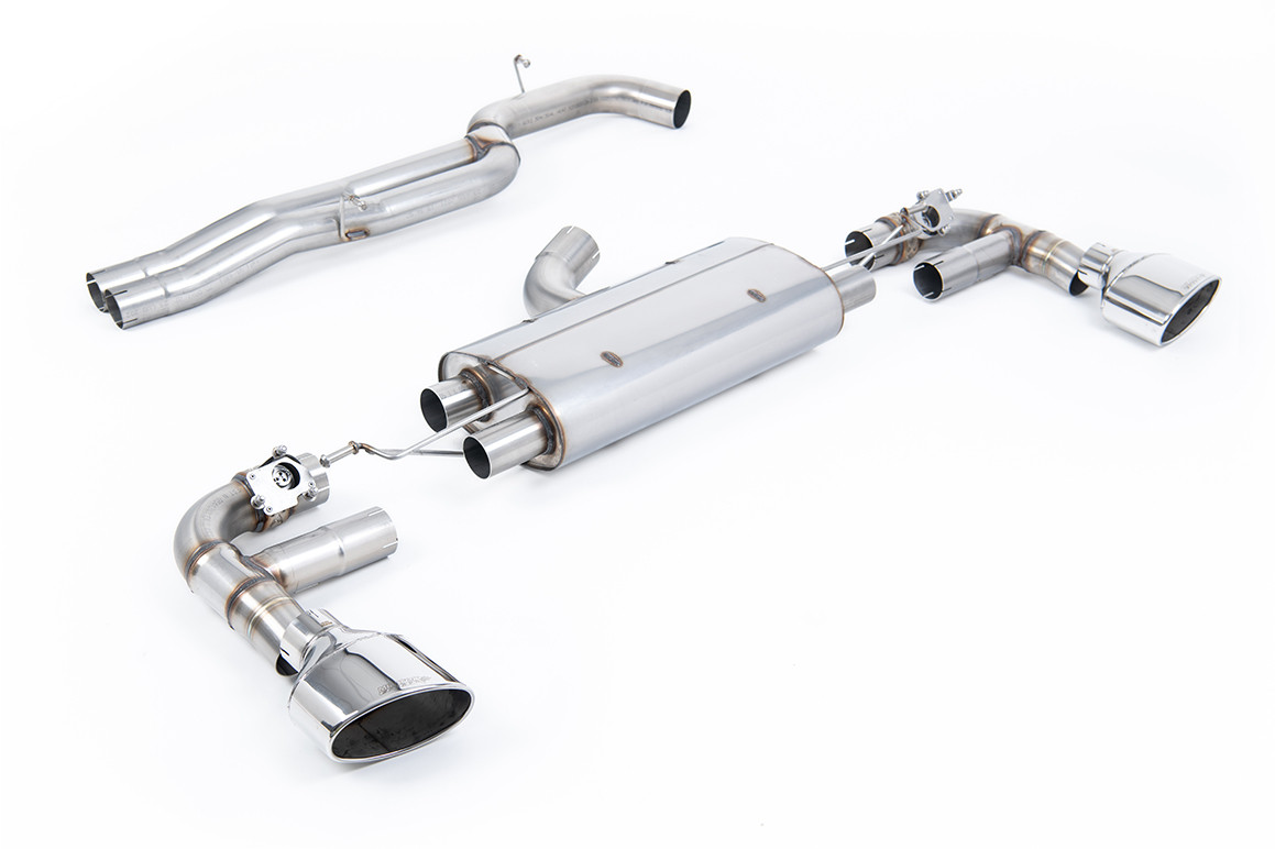 Milltek Audi TTRS Mk3 Quattro - 80mm Non-Resonated - Configurable Exhaust System official product photo 2