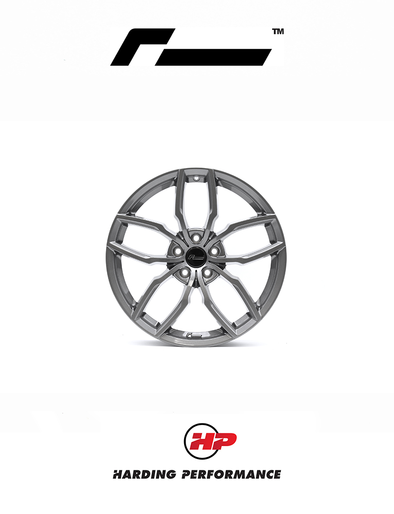 RacingLine R360 Alloy Wheel - 19" x 8.5", ET44, 5x112 - Gunmetal Grey - official product photo 1 RacingLine R360 Alloy Wheel - 19" x 8.5", ET44, 5x112 - Gunmetal Grey official product photo 1
