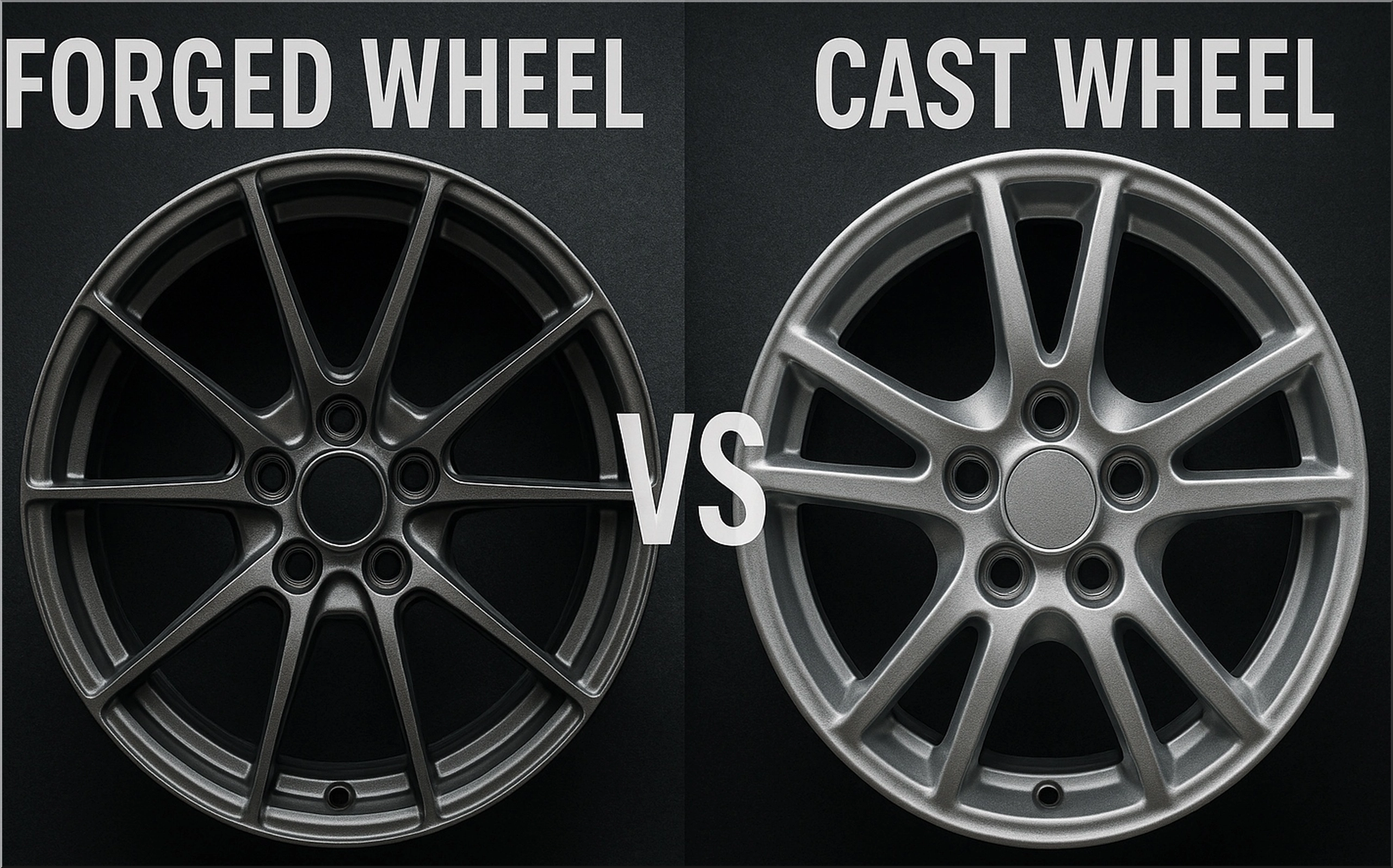 Forged vs cast wheels comparison for European performance cars